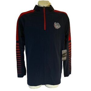 NEW Gonzaga University Bulldogs GU Colosseum Navy 1/4 Zip LS Shirt Youth M 12-14